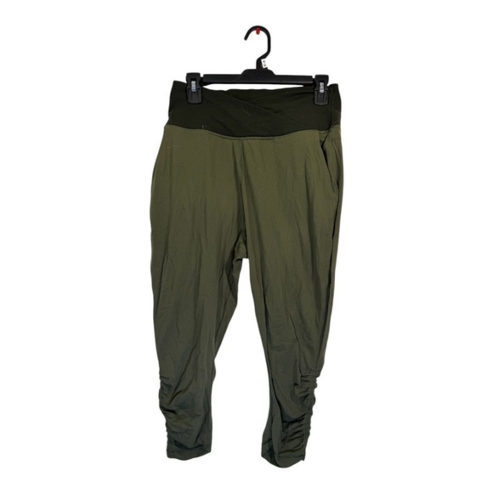Lululemon Leggings Womens Size 10 Green Sunset Salutation Cropped Loose Fit High